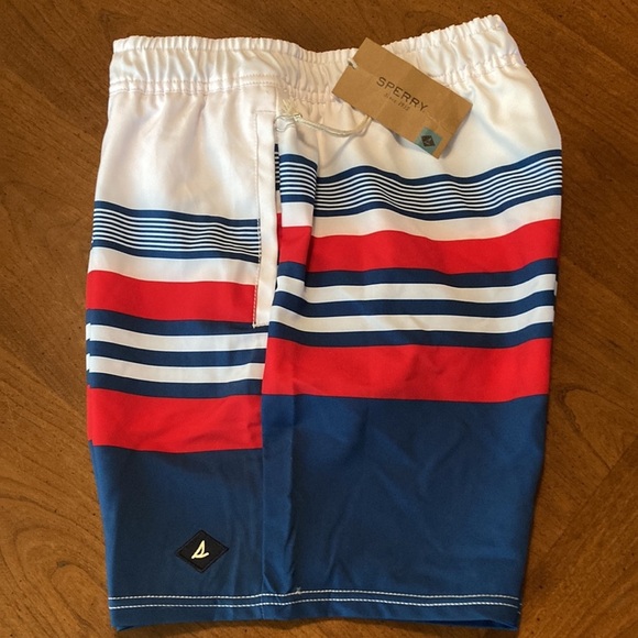 🌸NWT SPERRY Topsider Mens Swim Shorts - size Medium - Picture 11 of 16